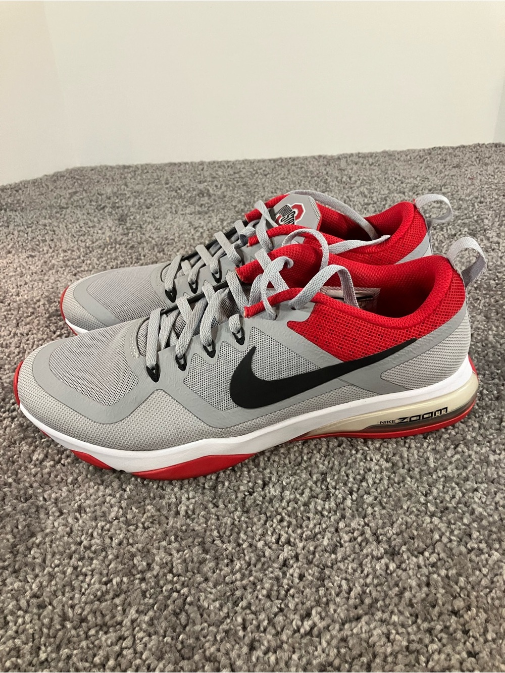 Ohio State Buckeyes Nike Air Zoom Fitness Training Tennis Shoes Womens Size 8.5